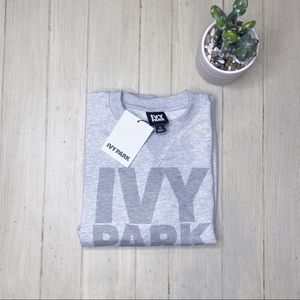 NWT!! IVY PARK Gray sweatshirt size small